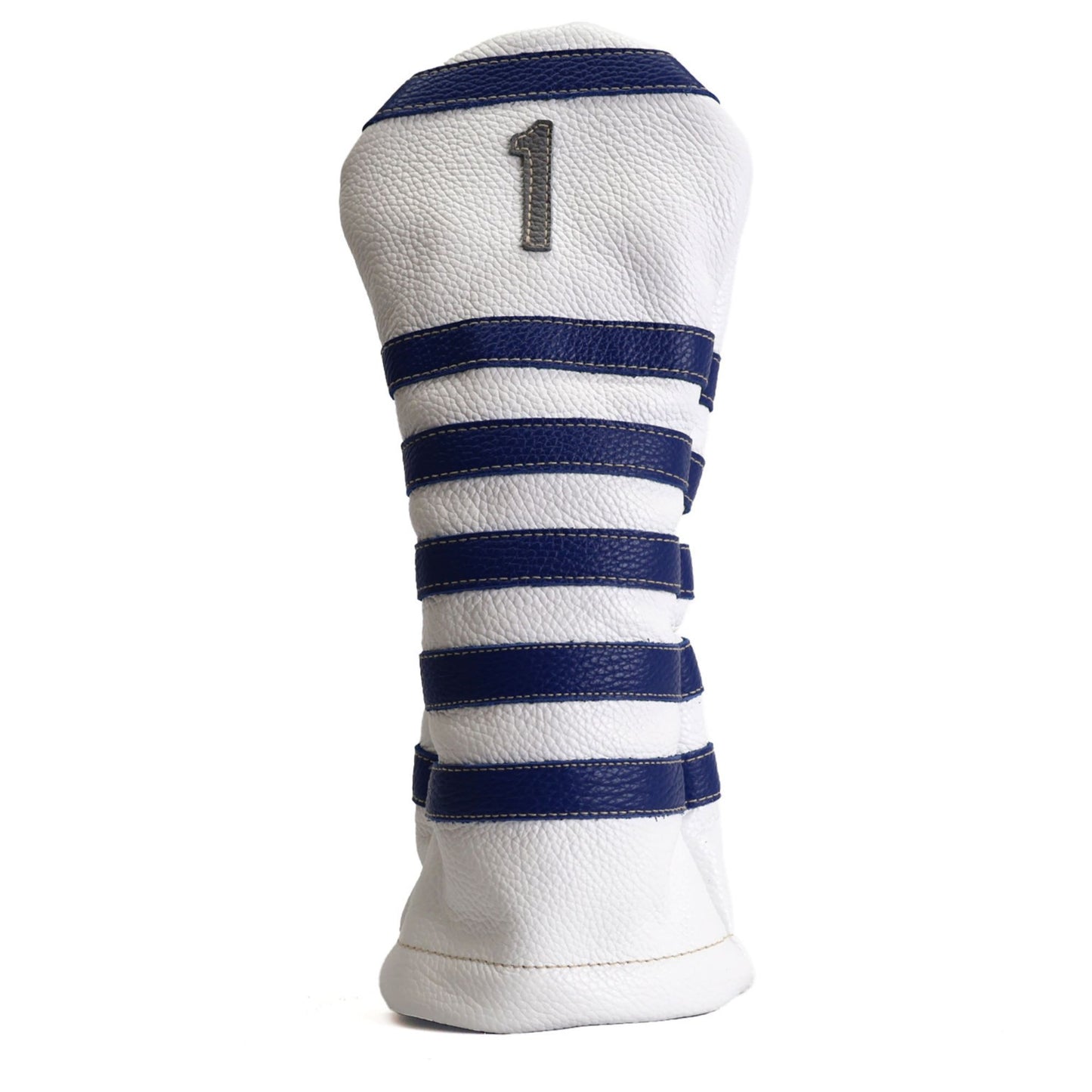 Polo Driver Headcover Pure White + Navy/ Granite Grey