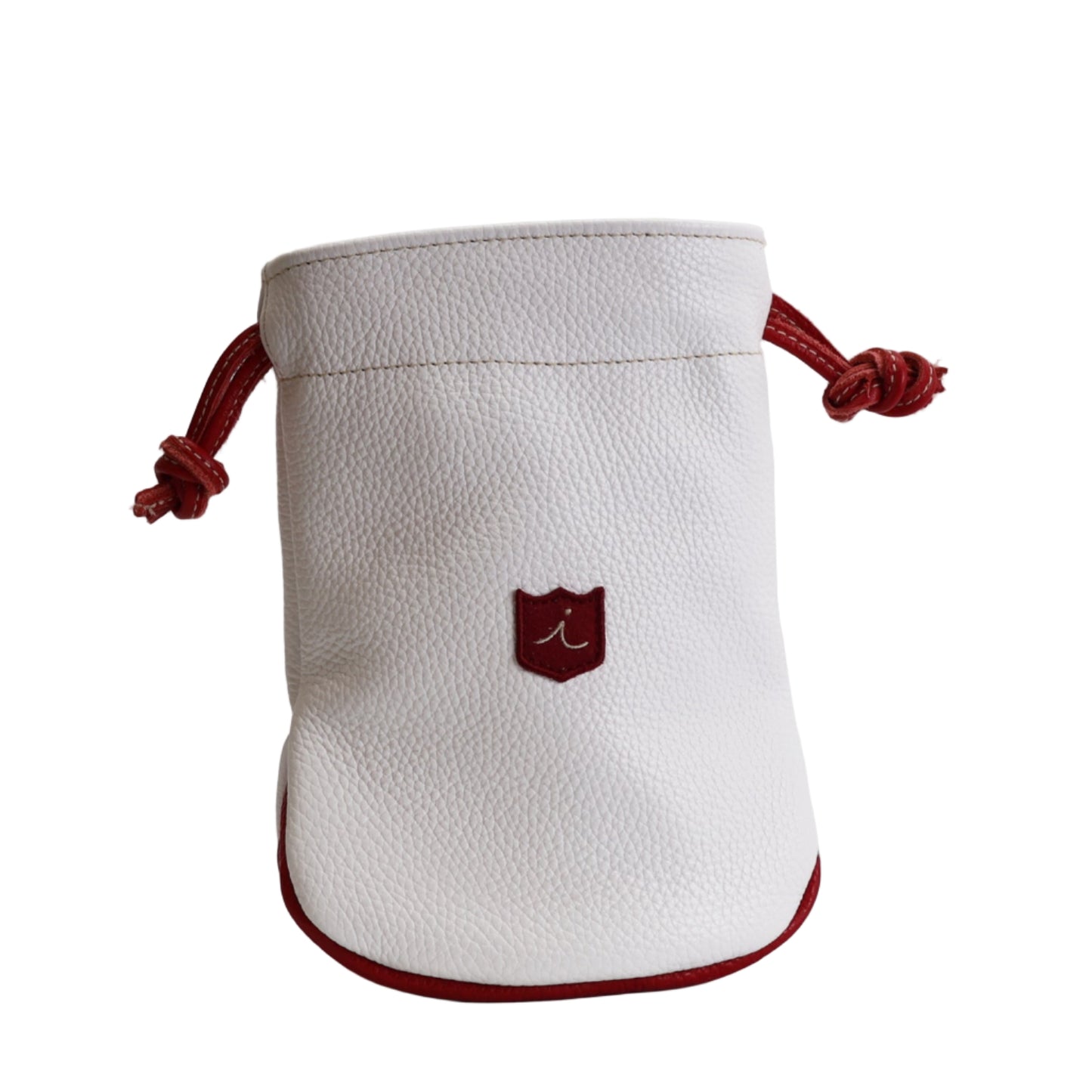 Valuables Pouch: Pure White + Sunday Red / Navy