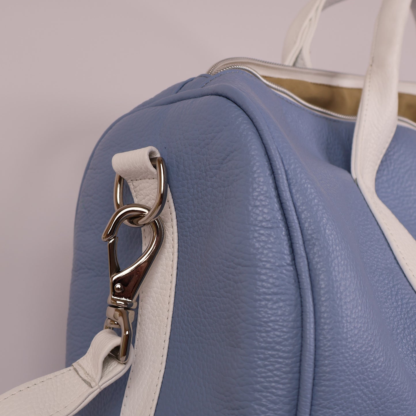 Daily Duffel: Carolina Blue / Pure White