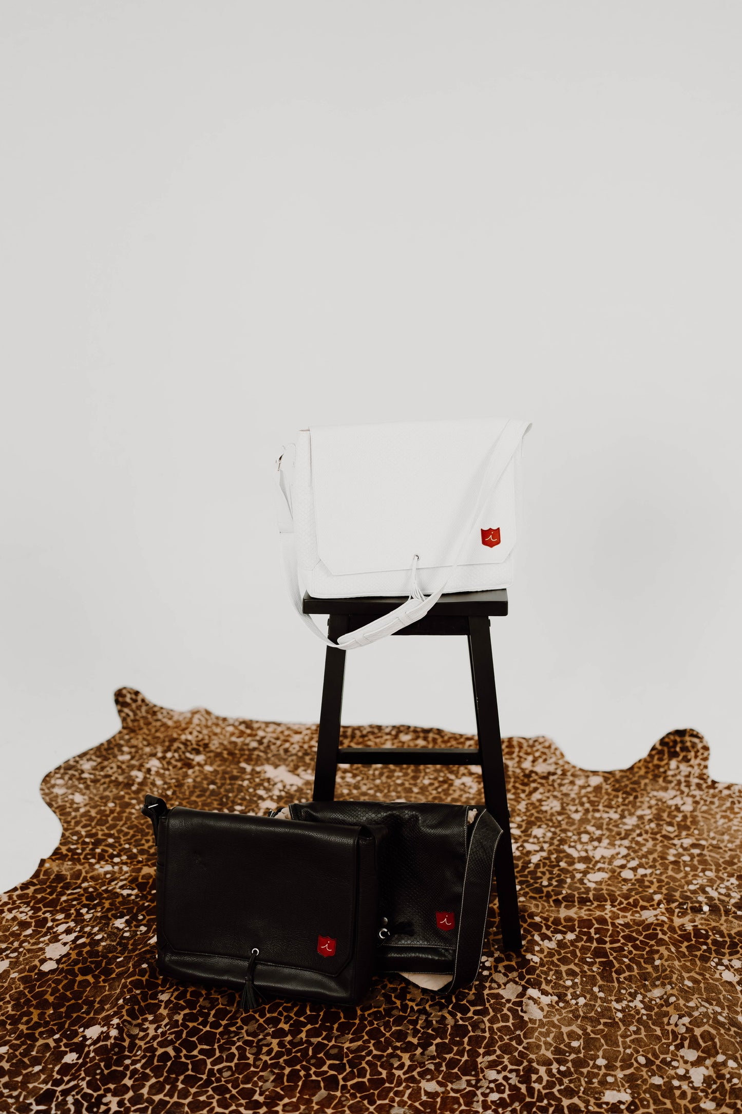Exotic Computer Bag: Black Boa