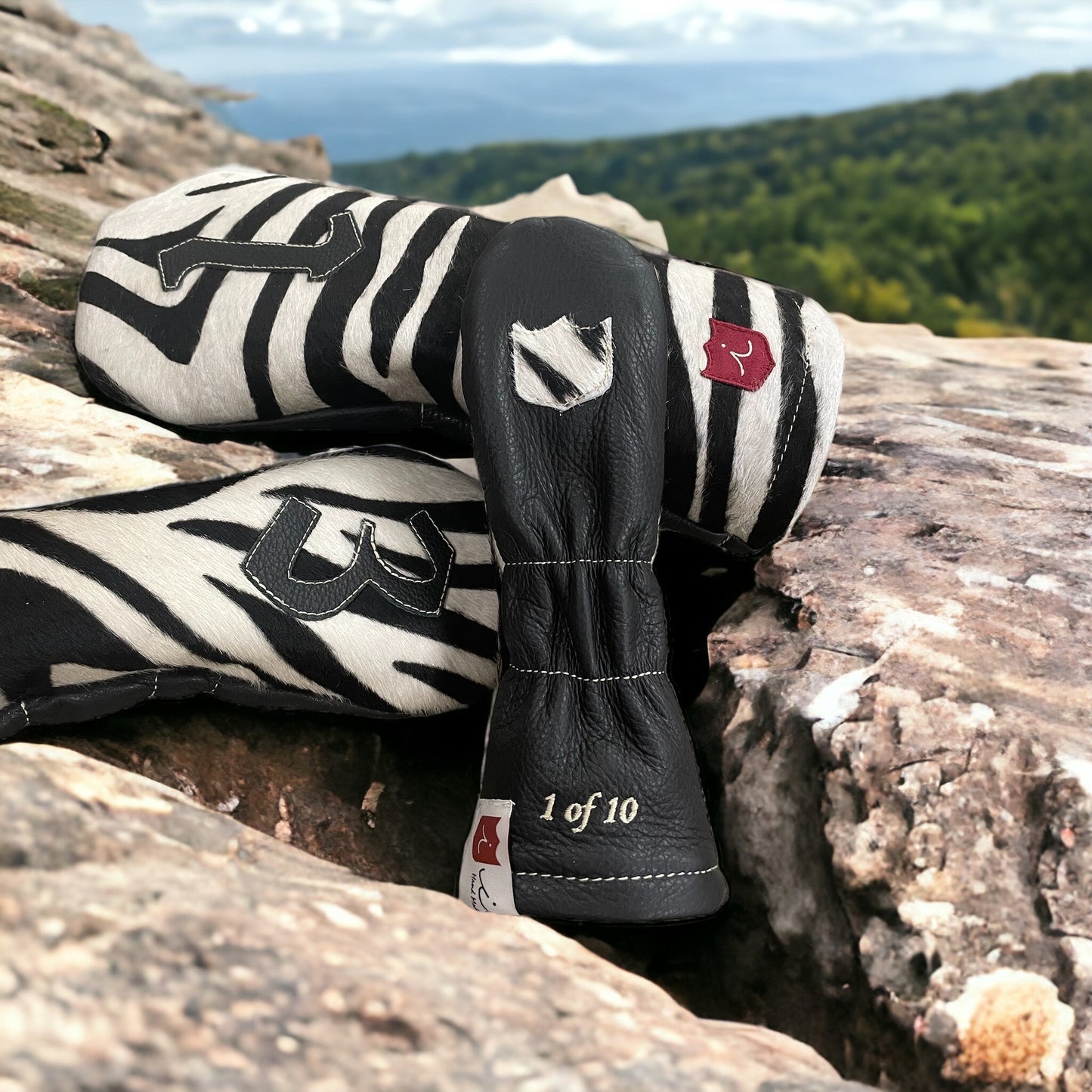 Limited Zebra Hair Headcover Set (10 Made): Driver, 3 Wood, Hybrid