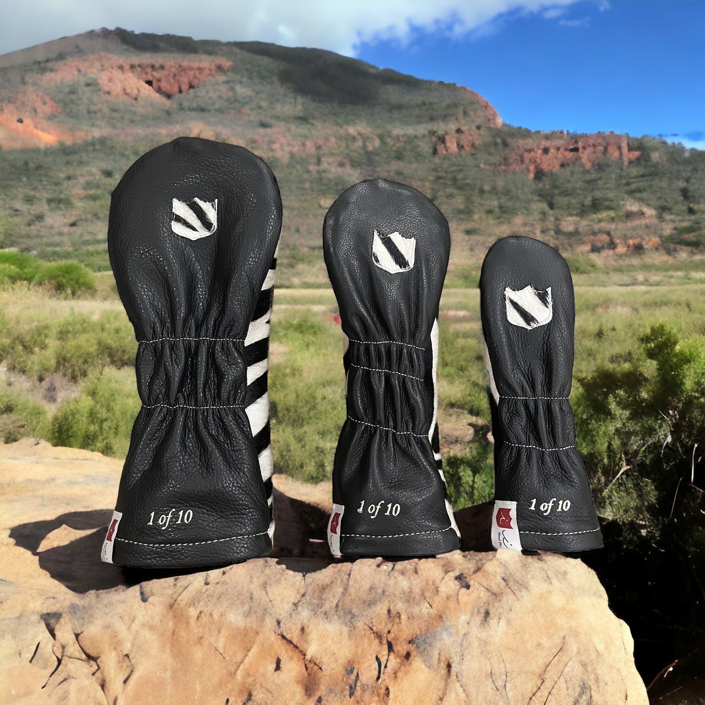 Limited Zebra Hair Headcover Set (10 Made): Driver, 3 Wood, Hybrid