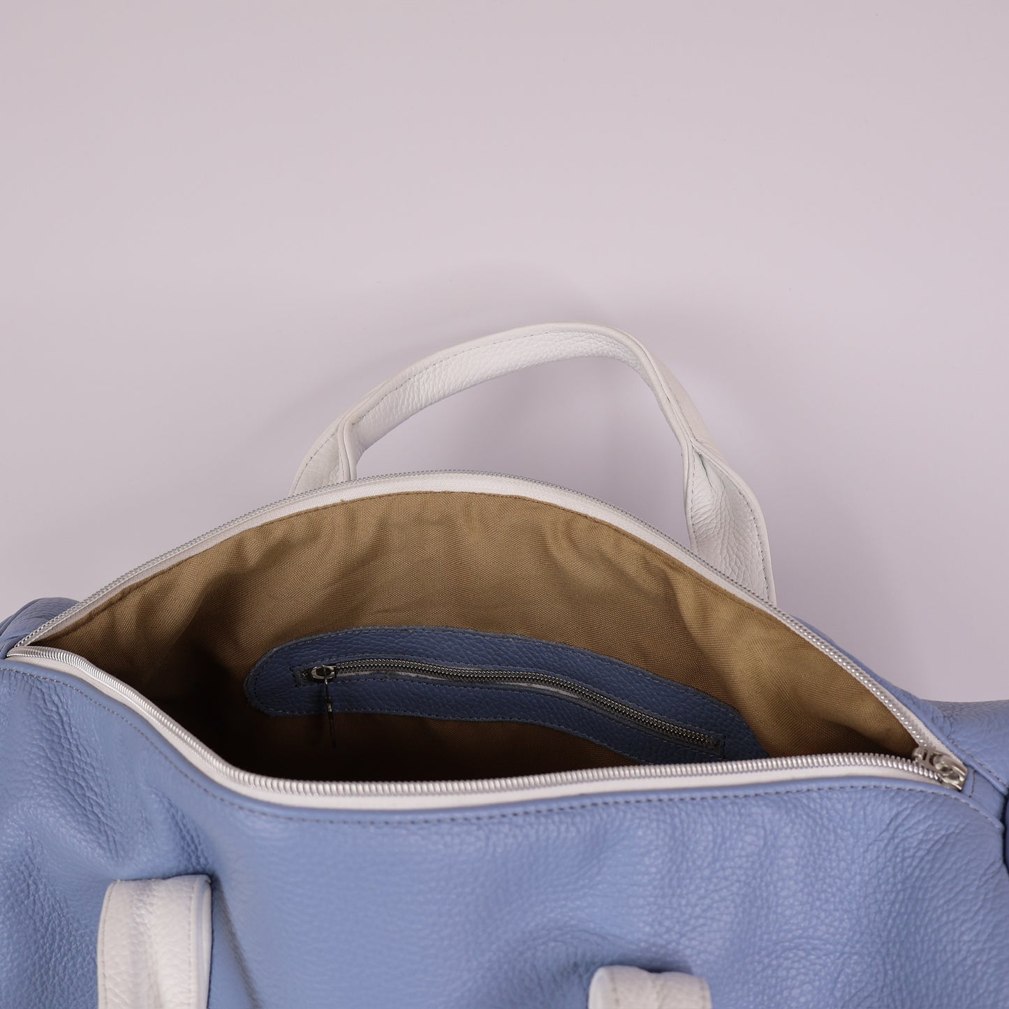 Daily Duffel: Carolina Blue / Pure White