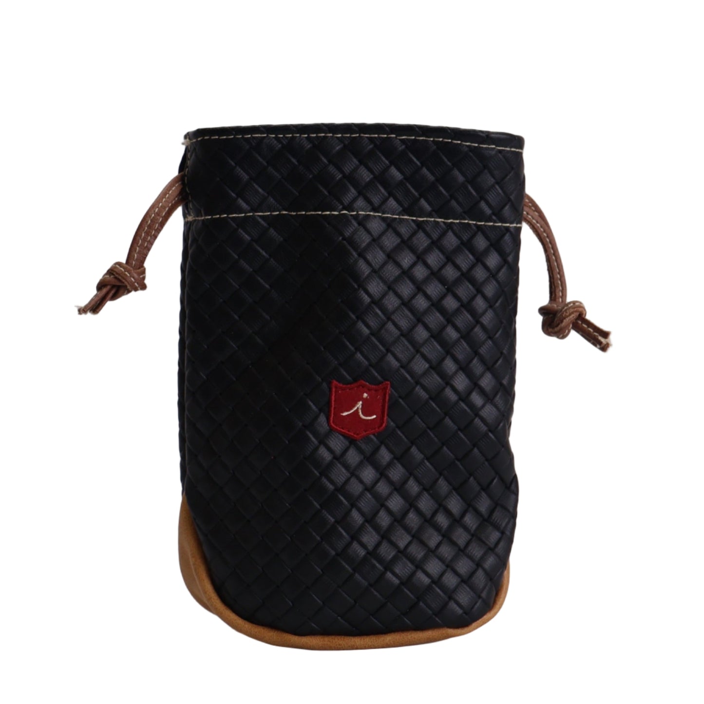 Valuables Pouch: Black Sassari + Vermont Honey / Tobacco Brown