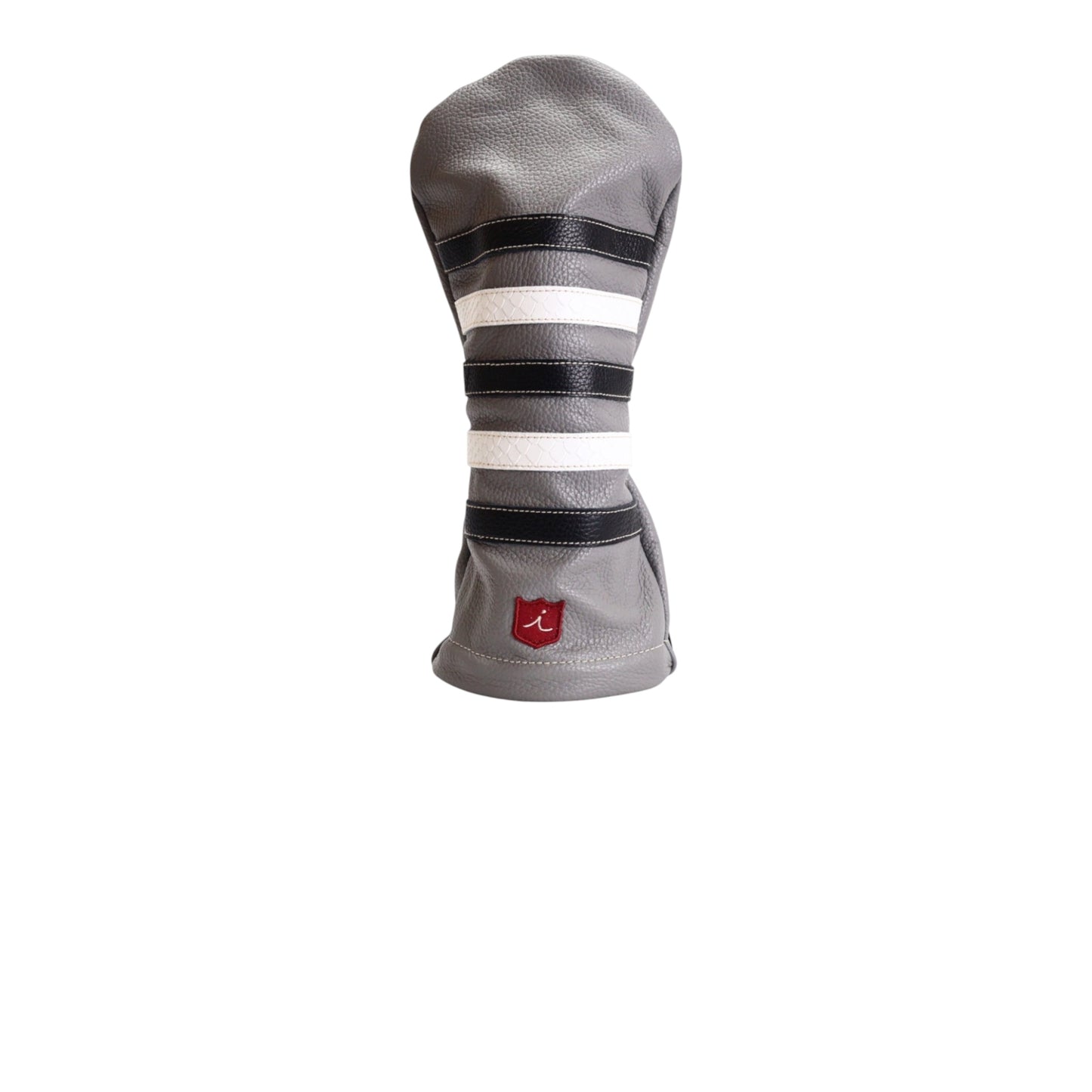 Polo Headcover: Granite Gray + Pitch Black / White Boa