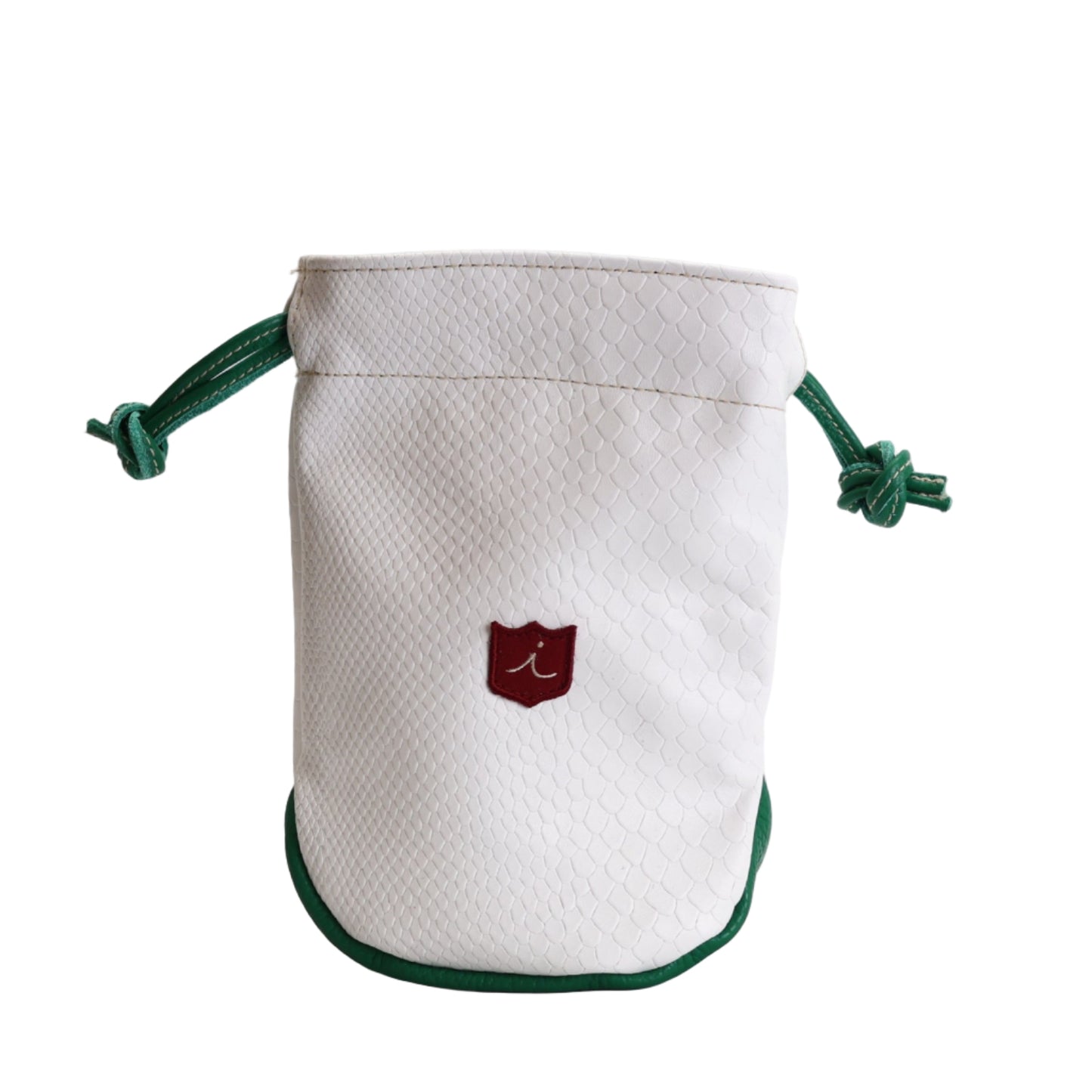 Valuables Pouch: White Boa + Masters Green