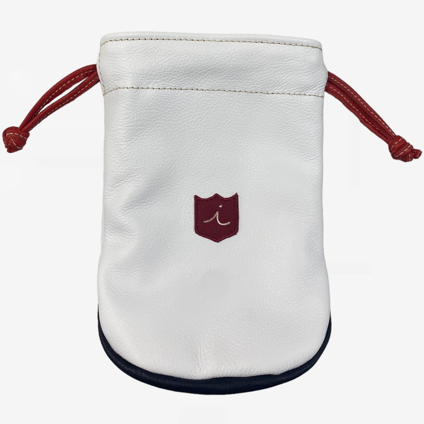 Valuables Pouch: Pure White + Midnight Navy / Sunday Red