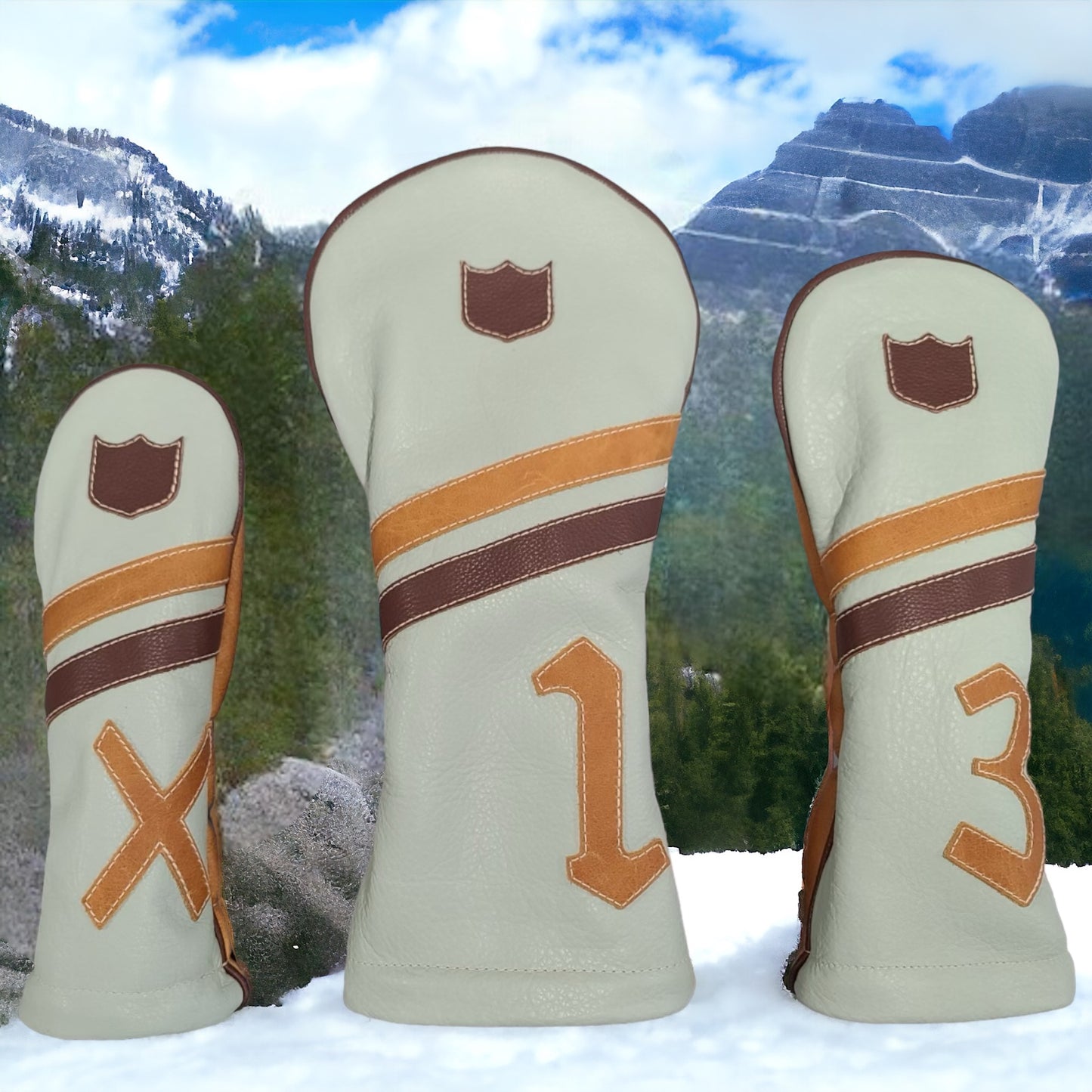 Limited Winter Artisan Headcover Set (10 Made): Driver, 3 Wood, Hybrid