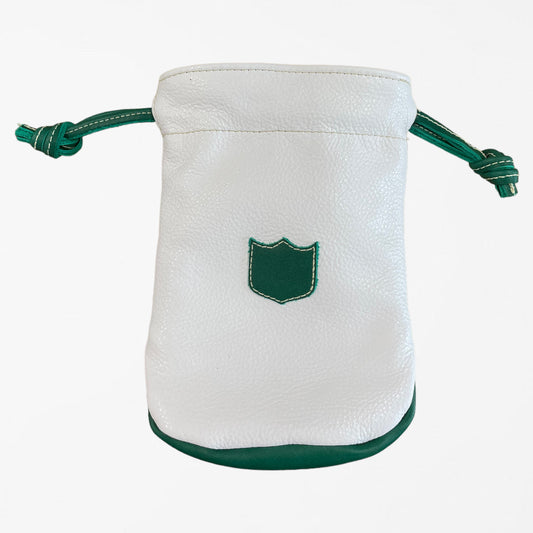 Valuables Pouch: Pure White / Masters Green