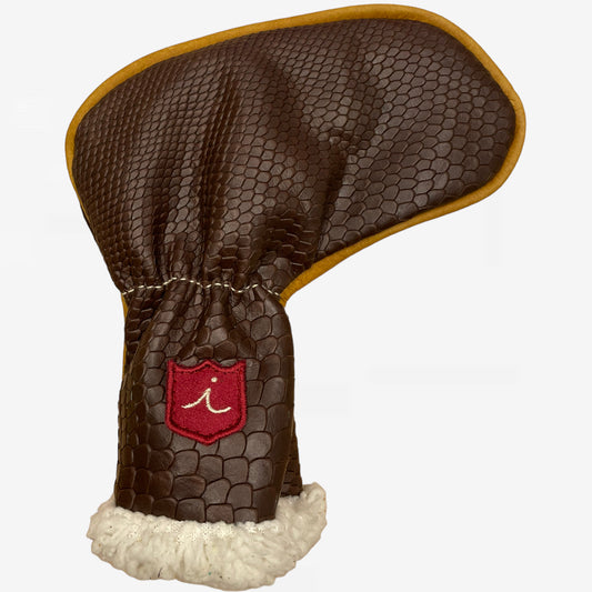 Classic Cloud Putter Cover: Brown Boa + Vermont Honey