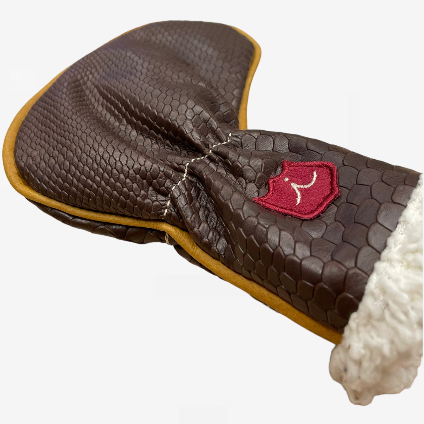 Classic Cloud Putter Cover: Brown Boa + Vermont Honey