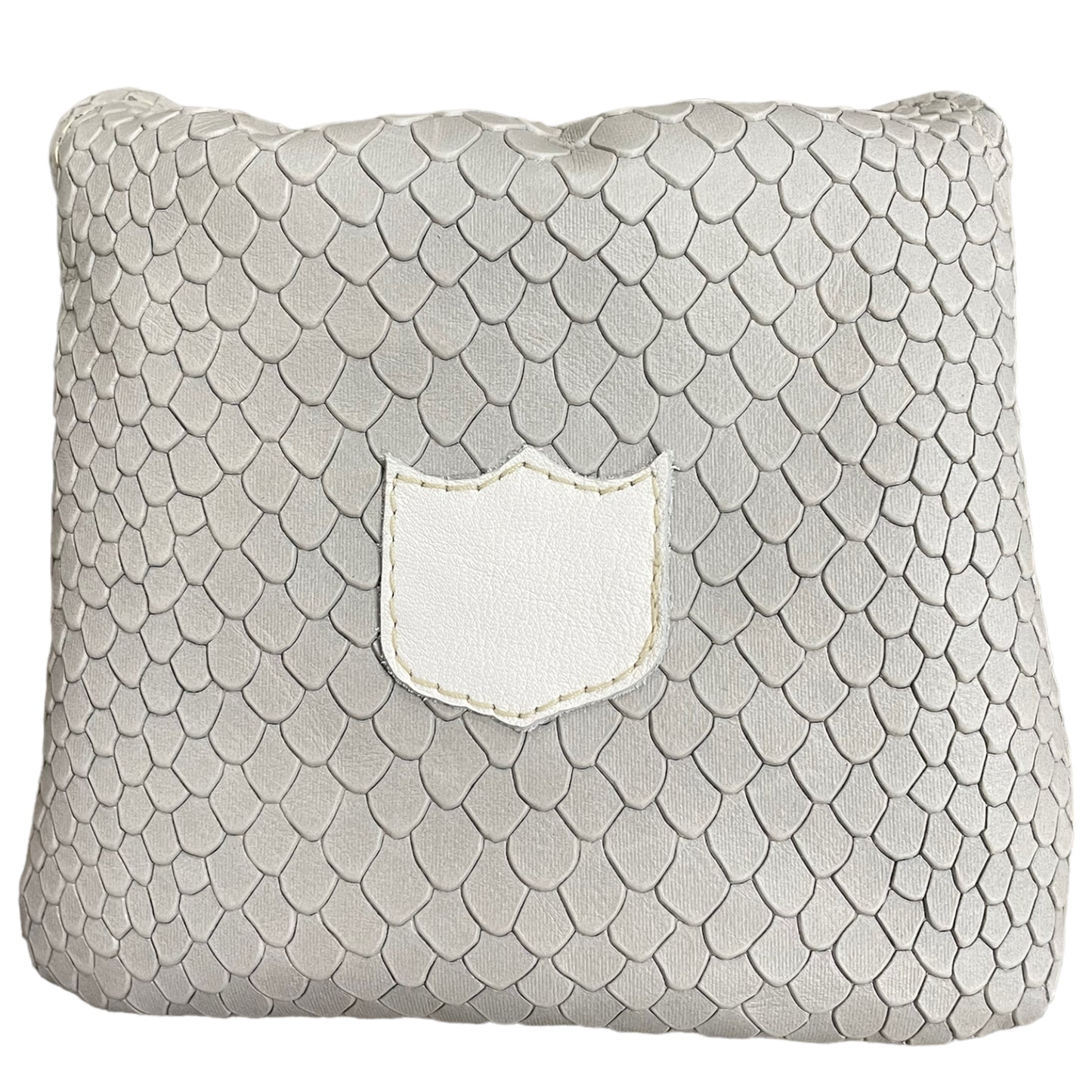 Timeless Full Mallet Headcover: Gray Boa + Pure White