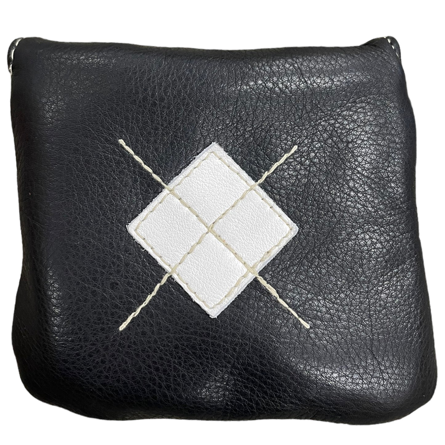 Argyle Full Mallet Headcover: Pitch Black + Pure White