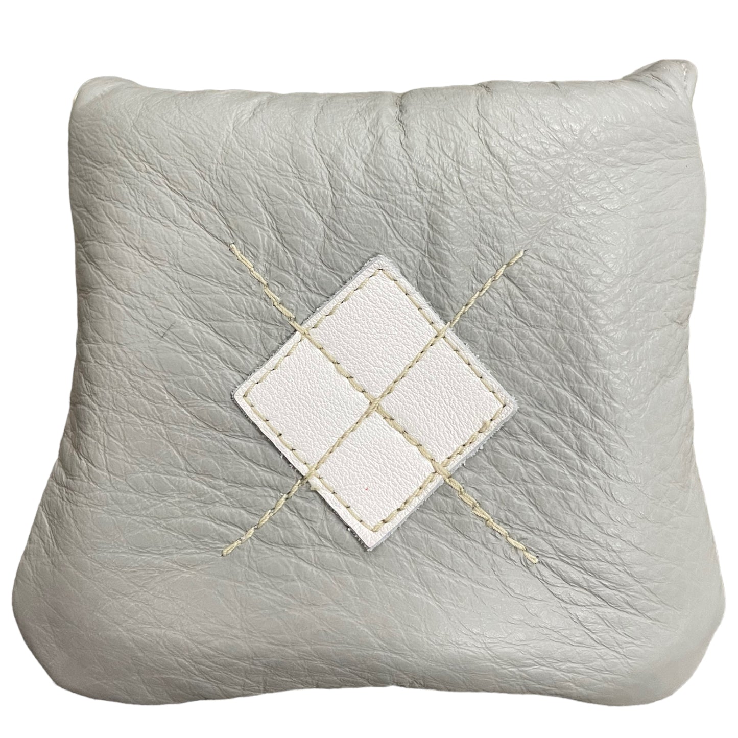 Argyle Full Mallet Headcover: Eagle Gray + Pure White