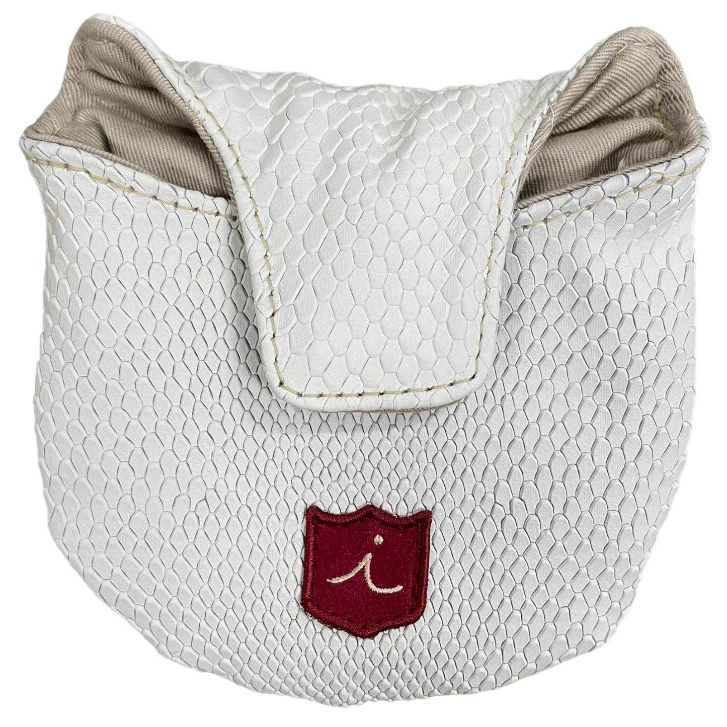Royal Half Mallet Cover: White Boa + Midnight Navy