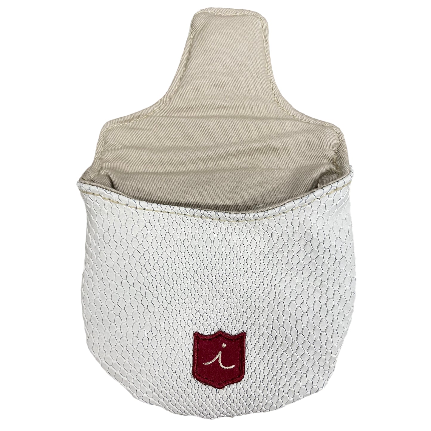 Royal Half Mallet Cover: White Boa + Midnight Navy
