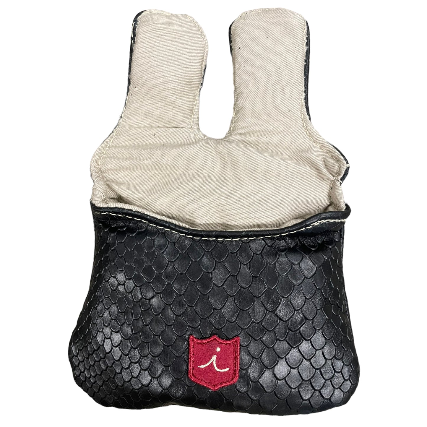 Dancing Crests Center Shafted Putter Cover: Black Boa
