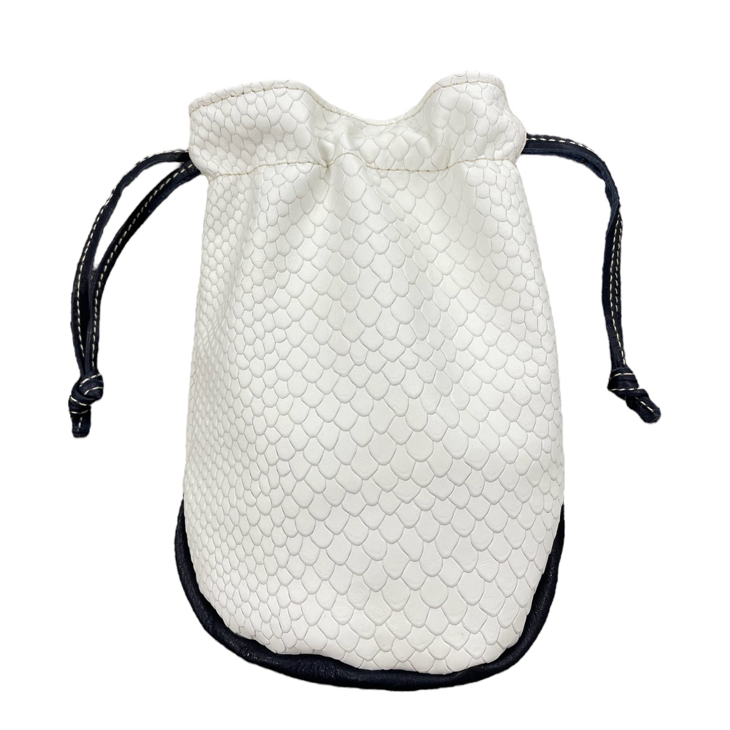 White Boa + Midnight Navy Base / Closure Valuables Pouch