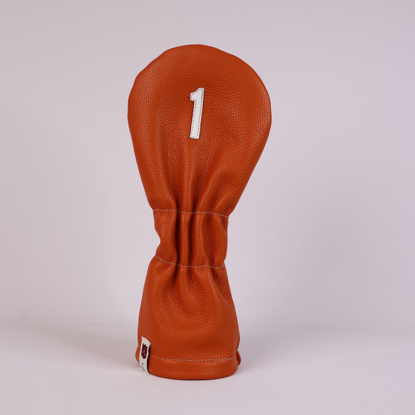 Vintage Headcover: Bright Orange + Pure White