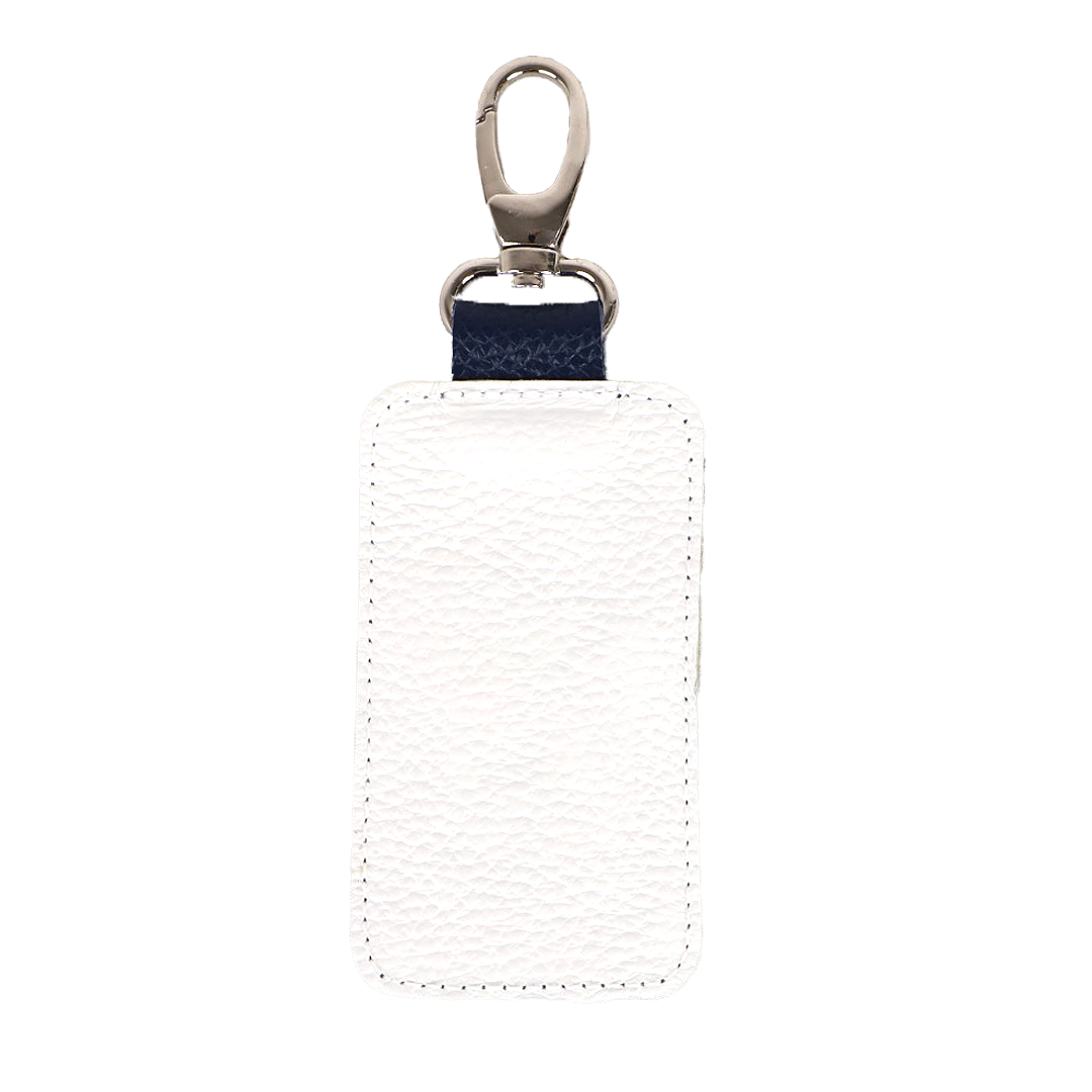 Alps Bag Tag: Pure White + Navy