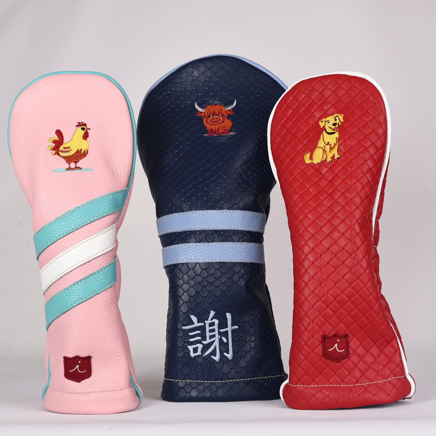 Headcover Set: Navy Boa + Carolina Blue + Light Pink + Tiffany + Red Sassari + Pure White