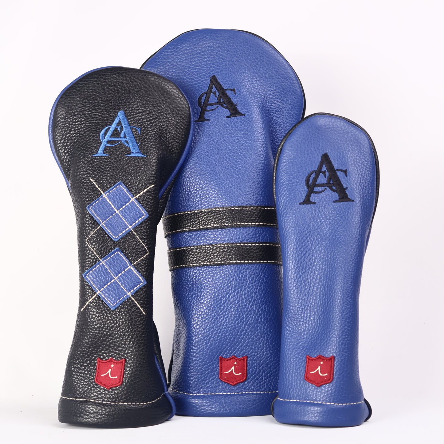 Headcover Set: True Blue + Pitch Black +