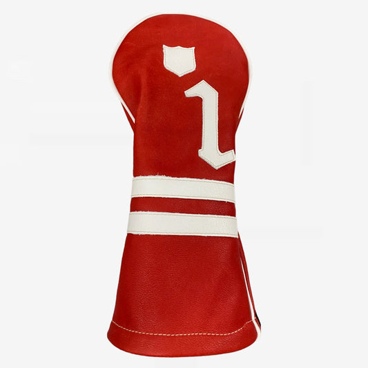Timeless Headcover: Sunday Red + Pure White + Pure White Piping