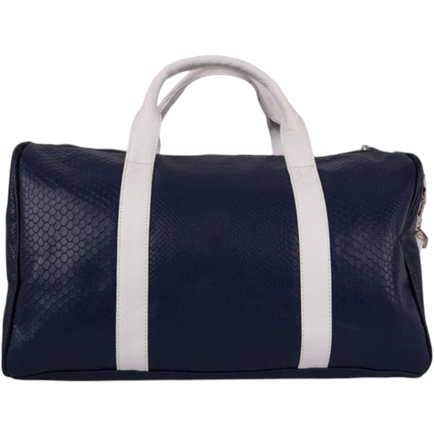Weekender Duffel: Navy Boa / Pure White