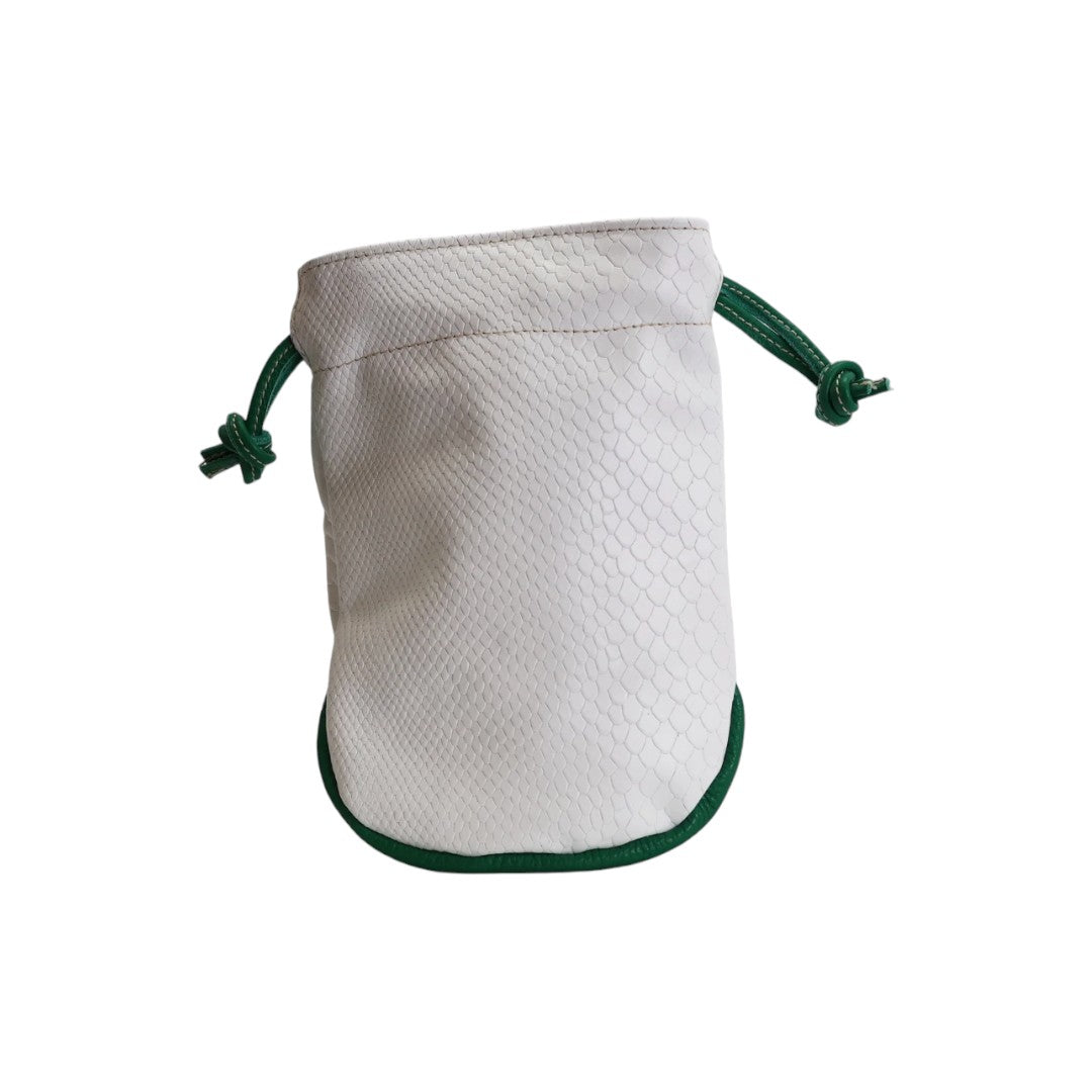 Valuables Pouch: White Boa + Masters Green