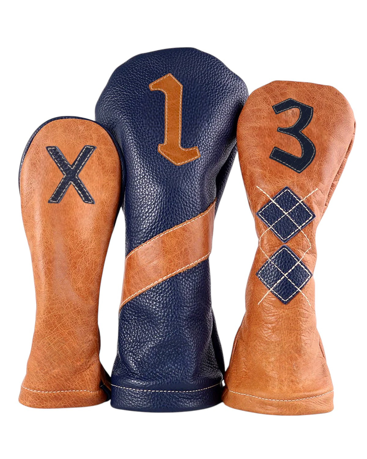 Headcover Set: Carmel + Navy
