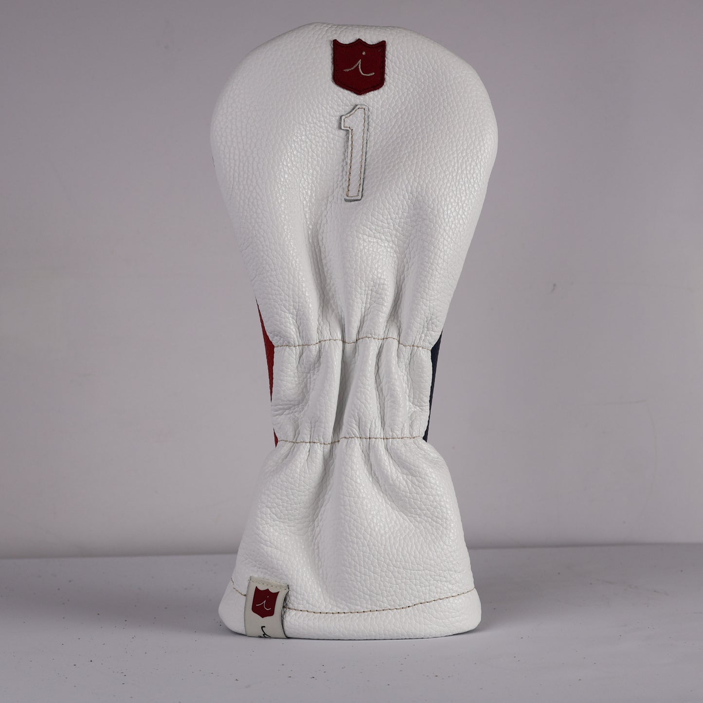 Driver Headcover: Pure White + Navy + Sunday Red