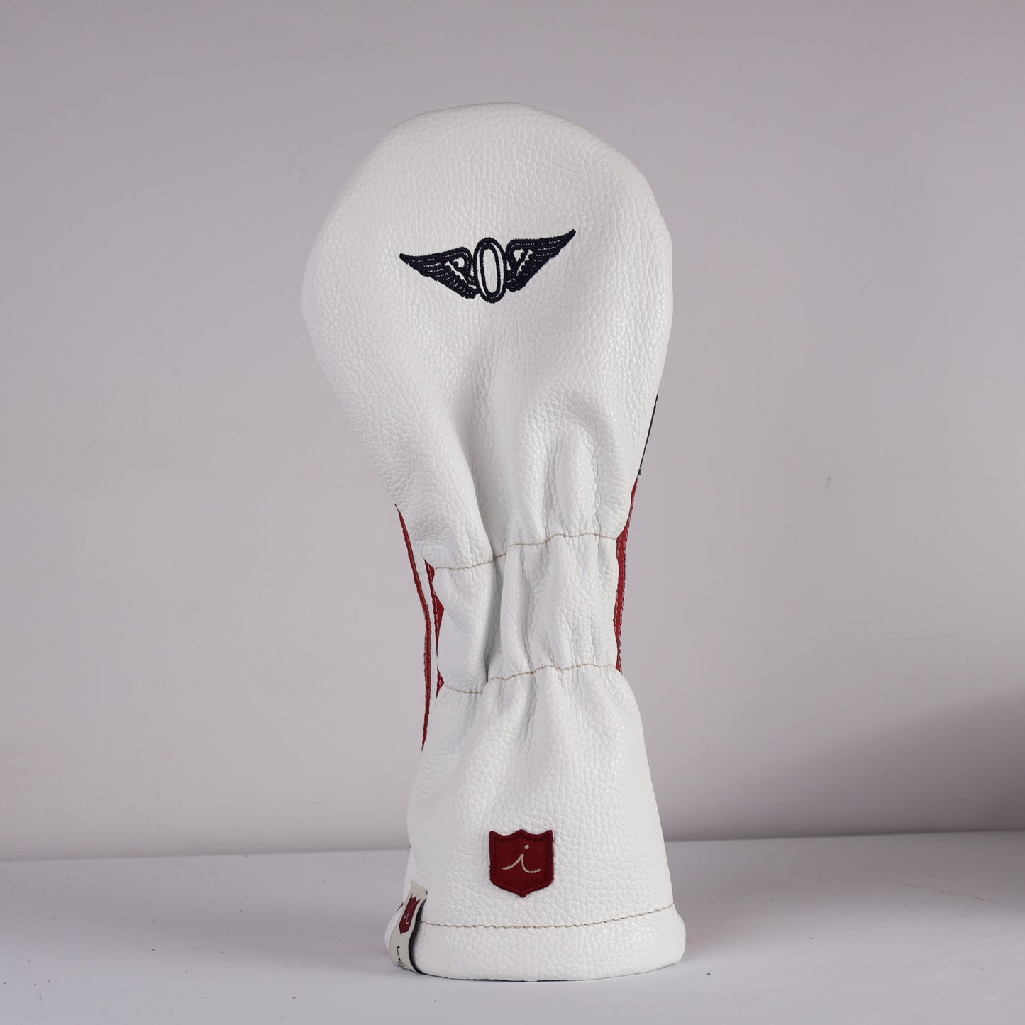 Driver Headcover: Pure White + Freedom Stitched