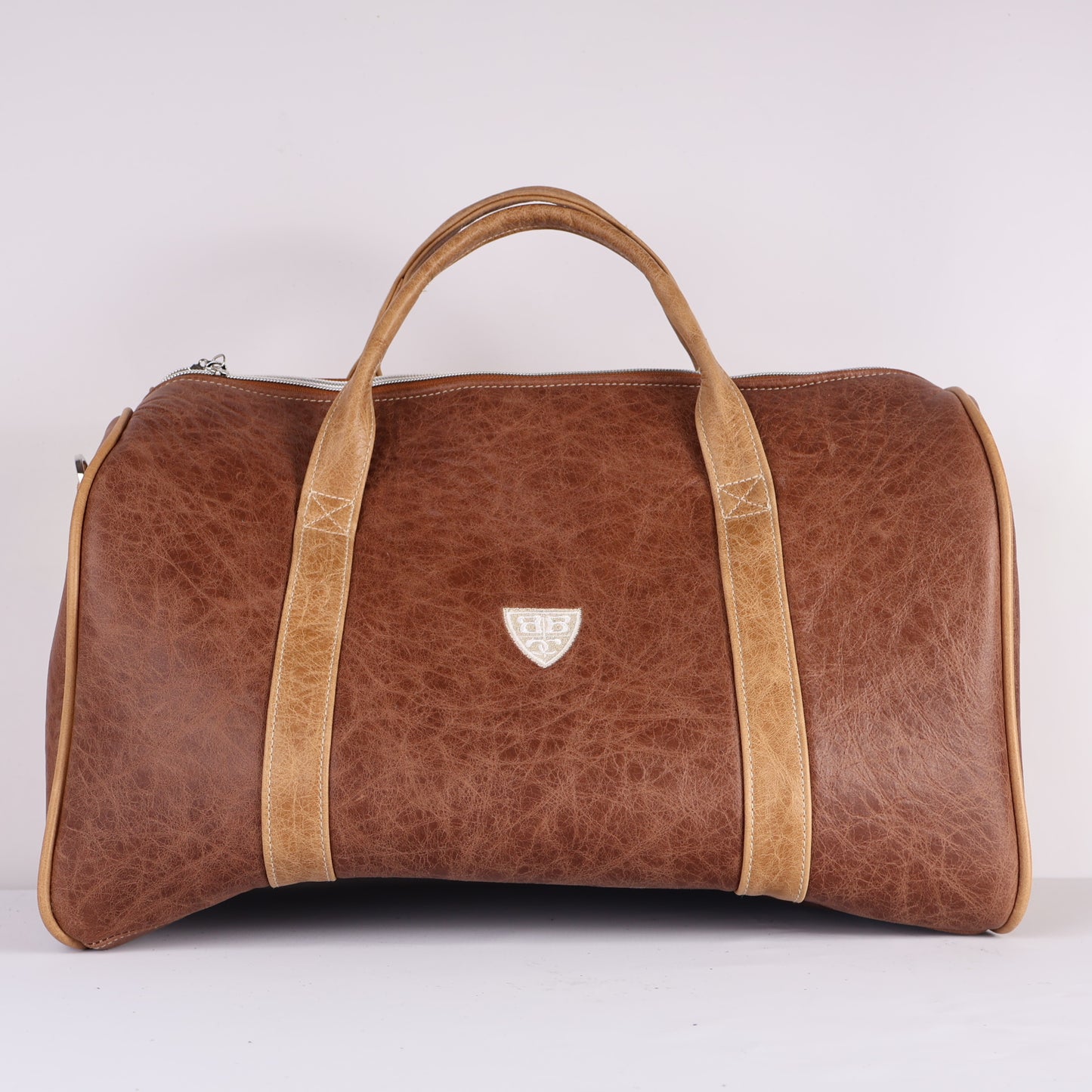 Weekender Duffel: Tobacco Brown + Vermont Honey