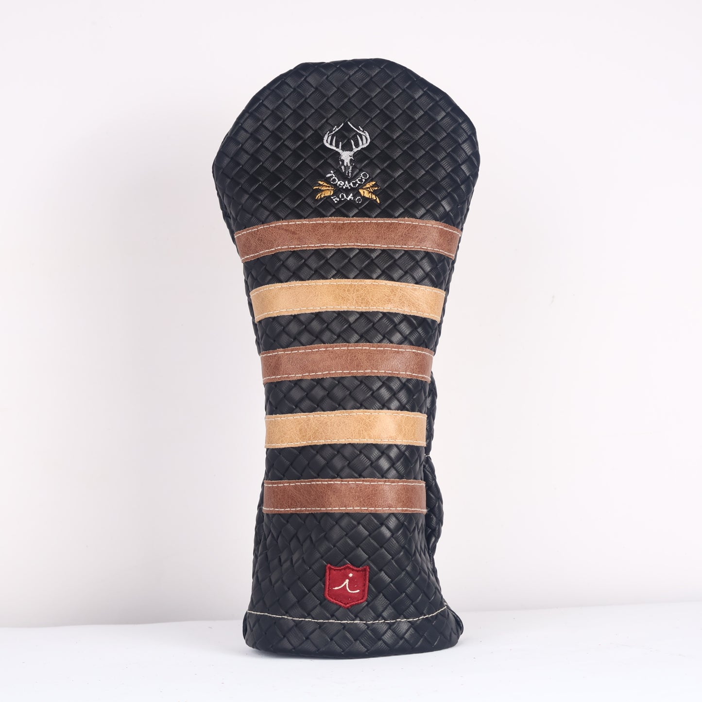 Driver Headcover: Black Sassari + Vermont Honey + Tobacco Brown