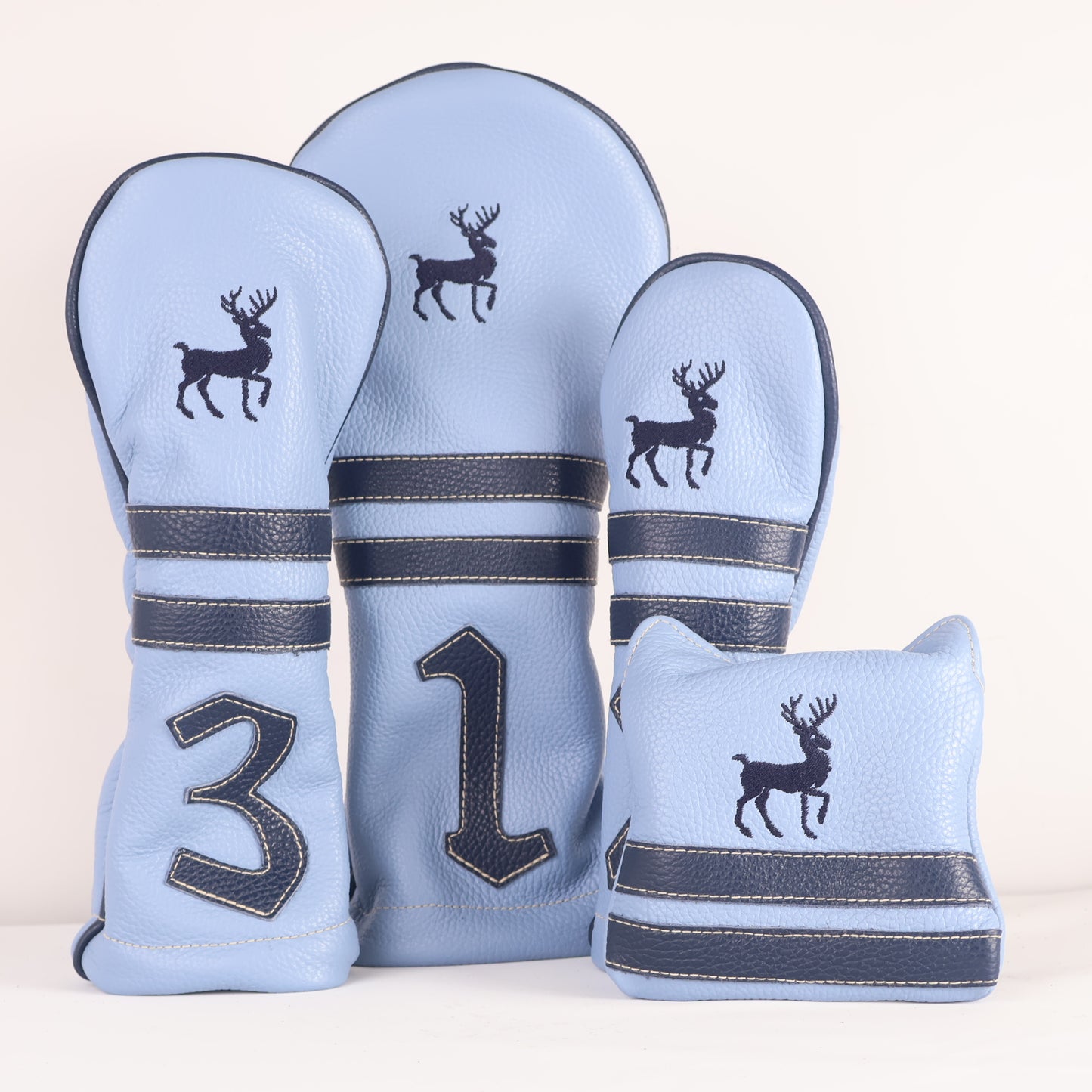 Headcover Set: Carolina Blue + Navy
