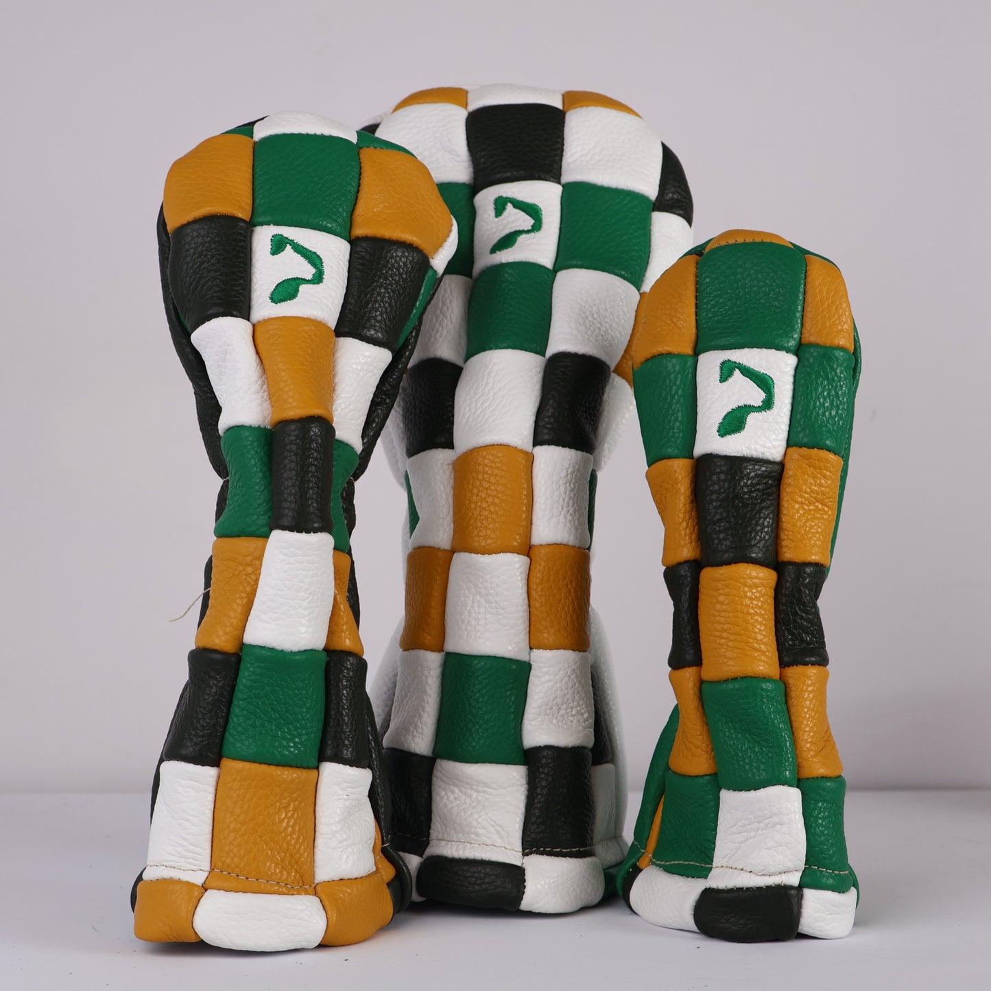 Patch Work Headcover Set: Masters Green + Olive + Gold + Pure White