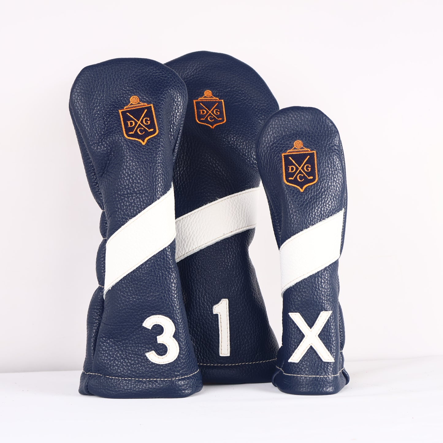 Headcover Set: Navy + Pure White