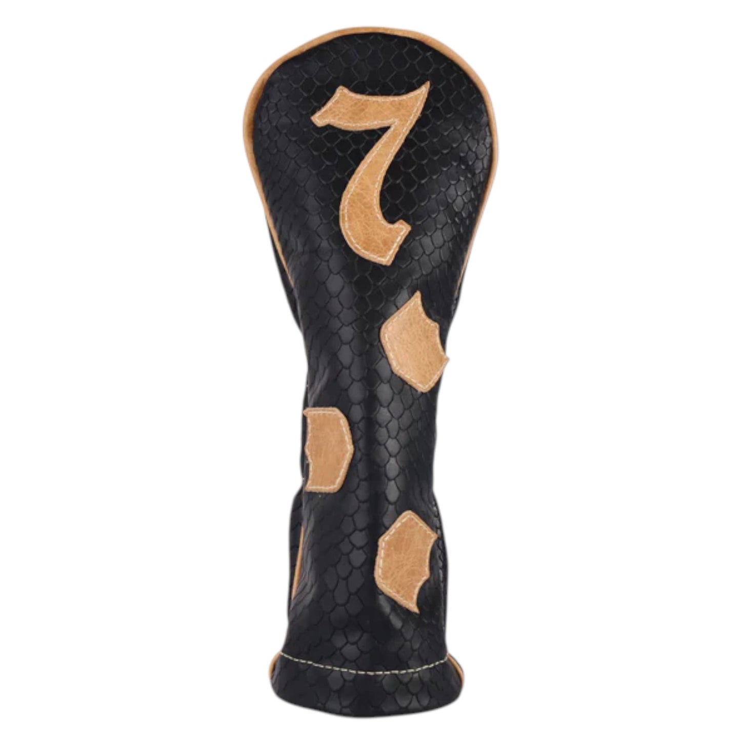 Classic Wood Headcover: Black Boa + Vermont Honey