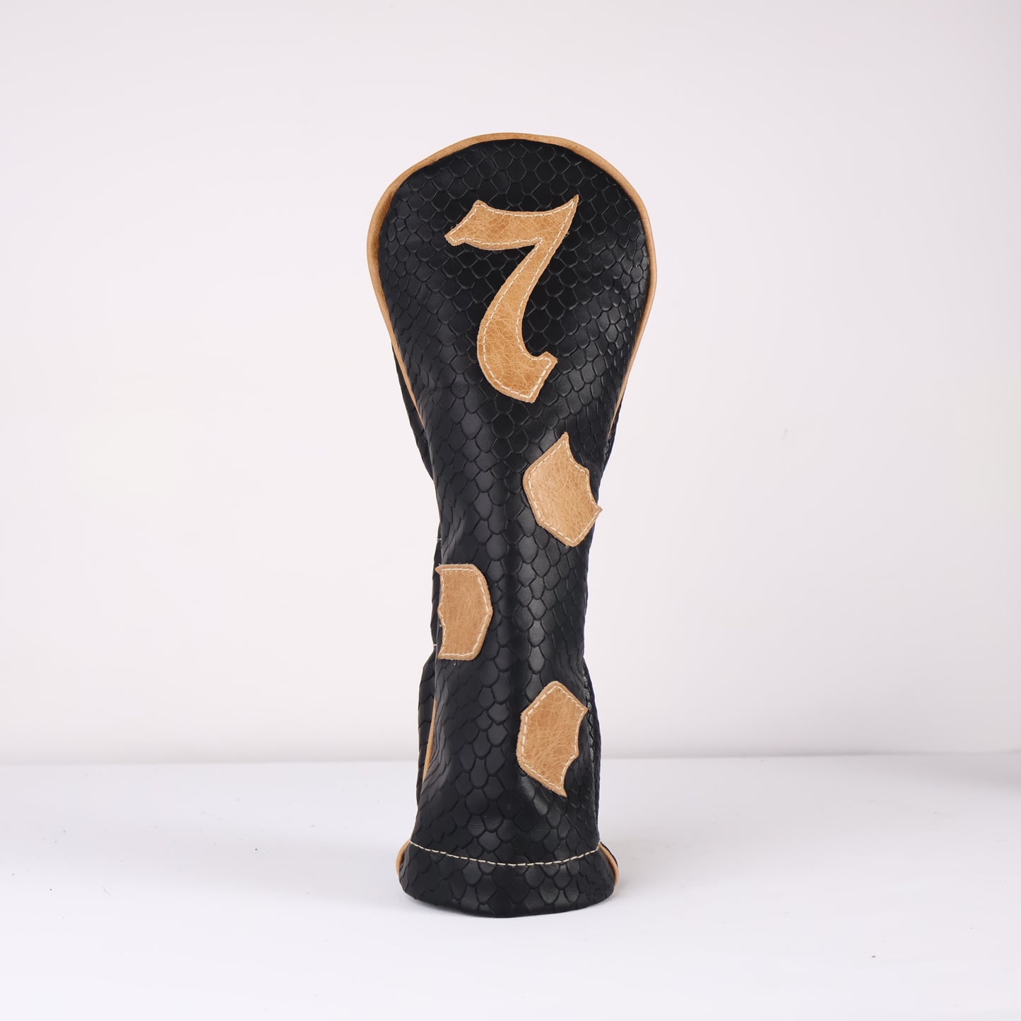 Wood Headcover: Black Boa + Vermont Honey