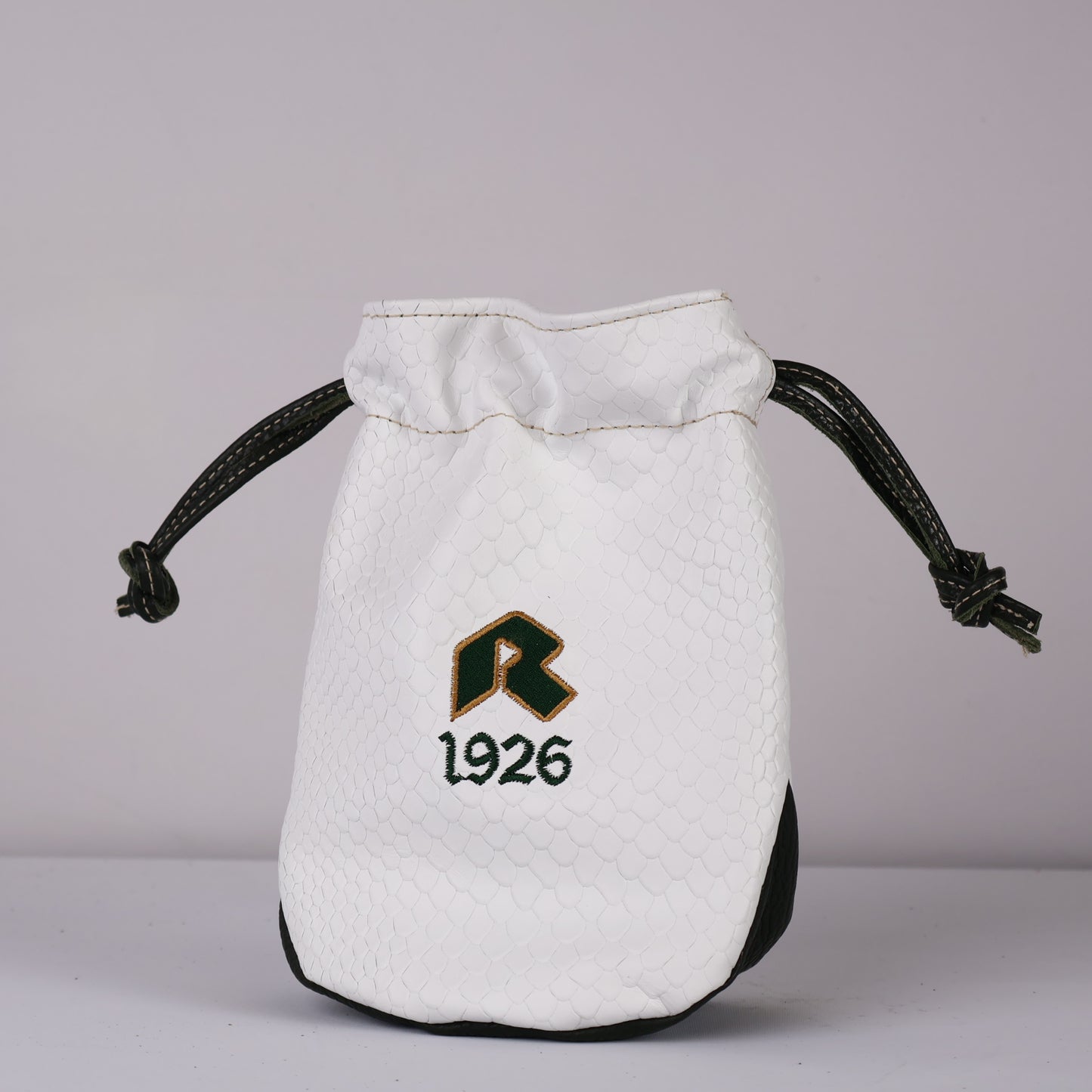 Valuables Pouch Headcover: White Boa + Olive