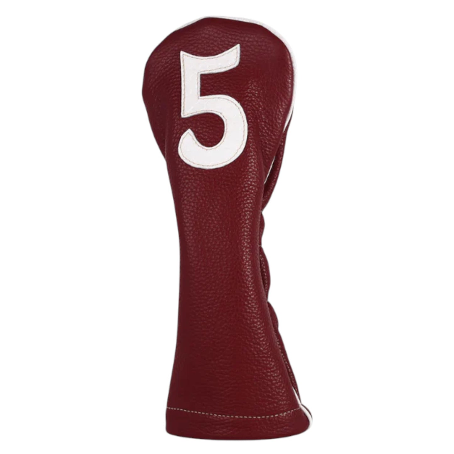 Classic Wood Headcover: Crimson + Pure White