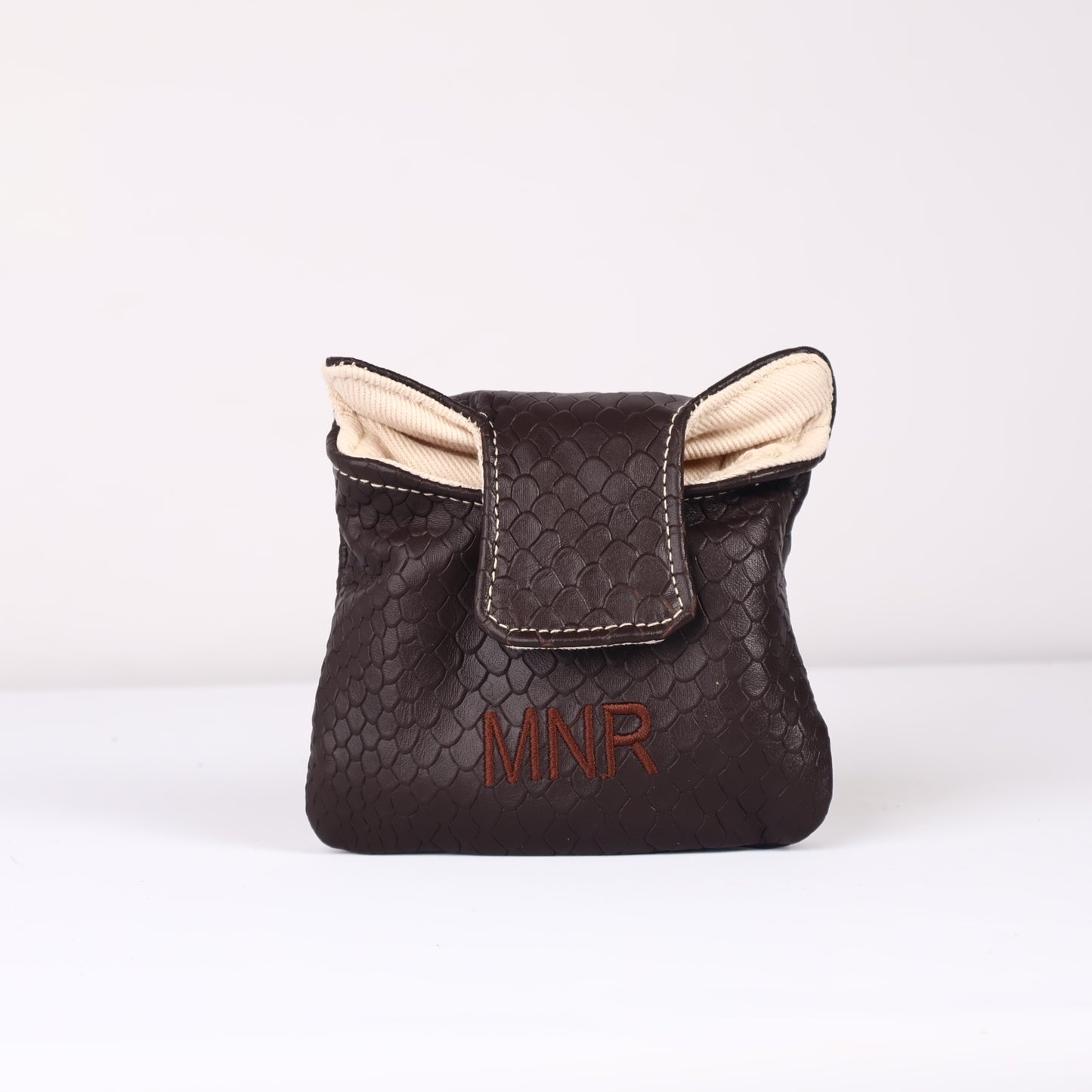 Full Mallet Headcover: Brown Boa + Vermont Honey + Pure White