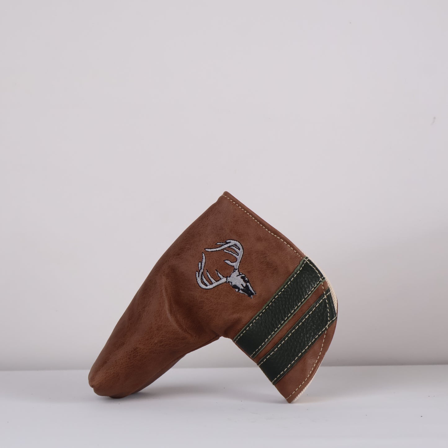 Blade Putter Headcover : Tobacco Brown + Olive