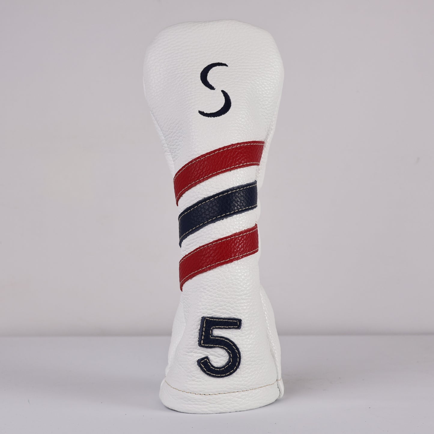 Wood Headcover : Pure White + Sunday Red + Navy