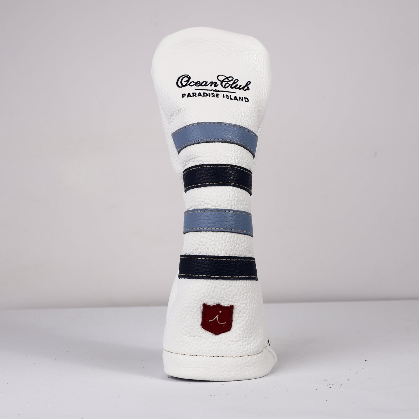 Wood Headcover: Pure White + Carolina Blue + Navy