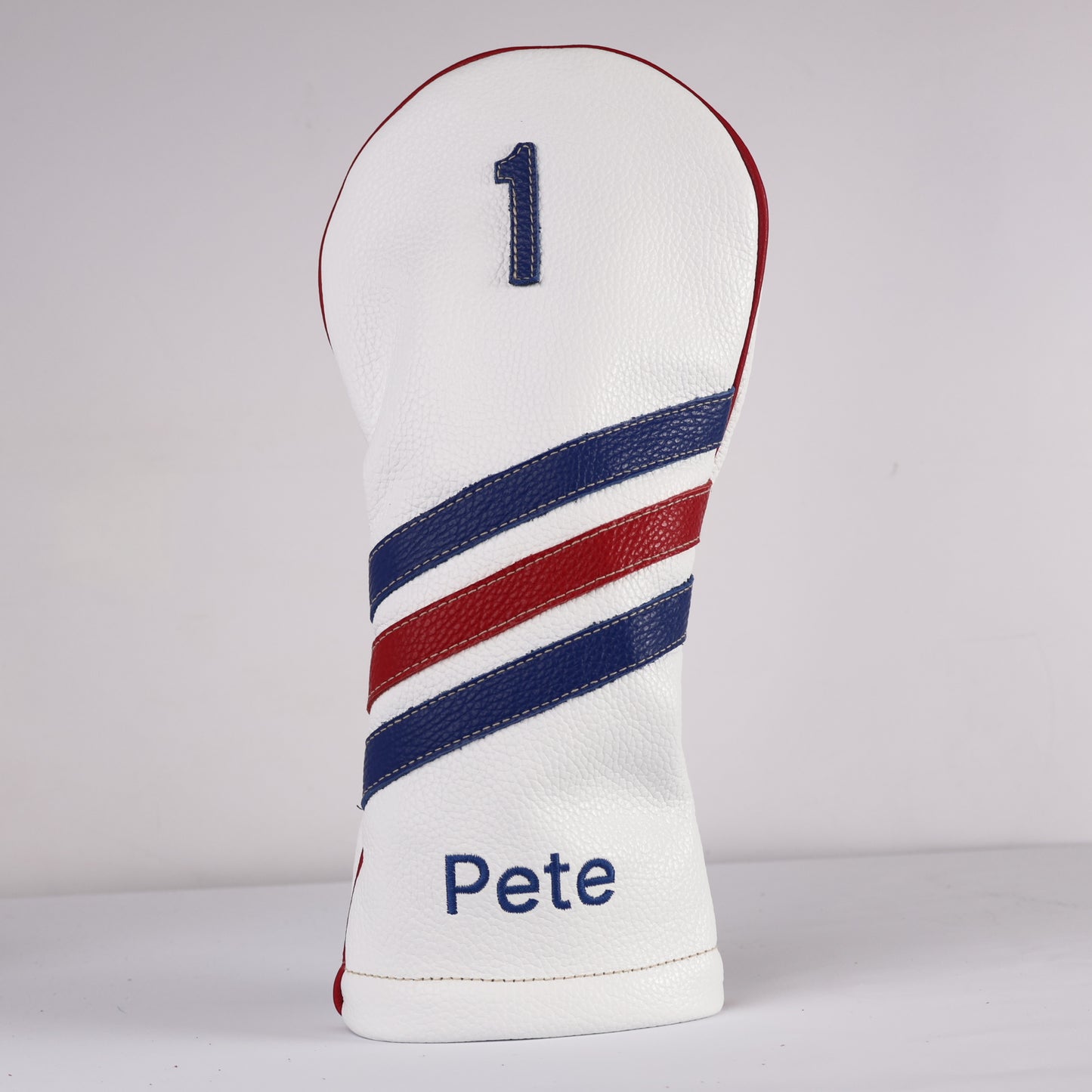 Driver Headcover: Pure White + True Blue + Sunday Red