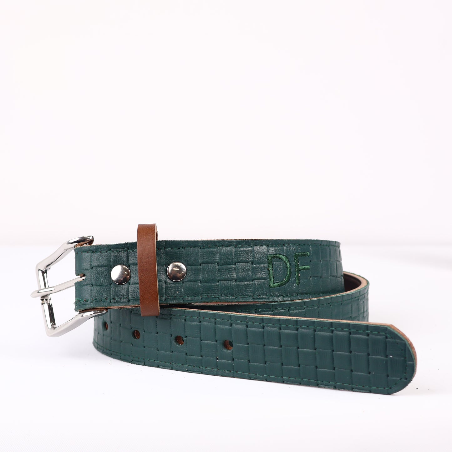 Strato 3.0 Belt: Green Sassari + Brown