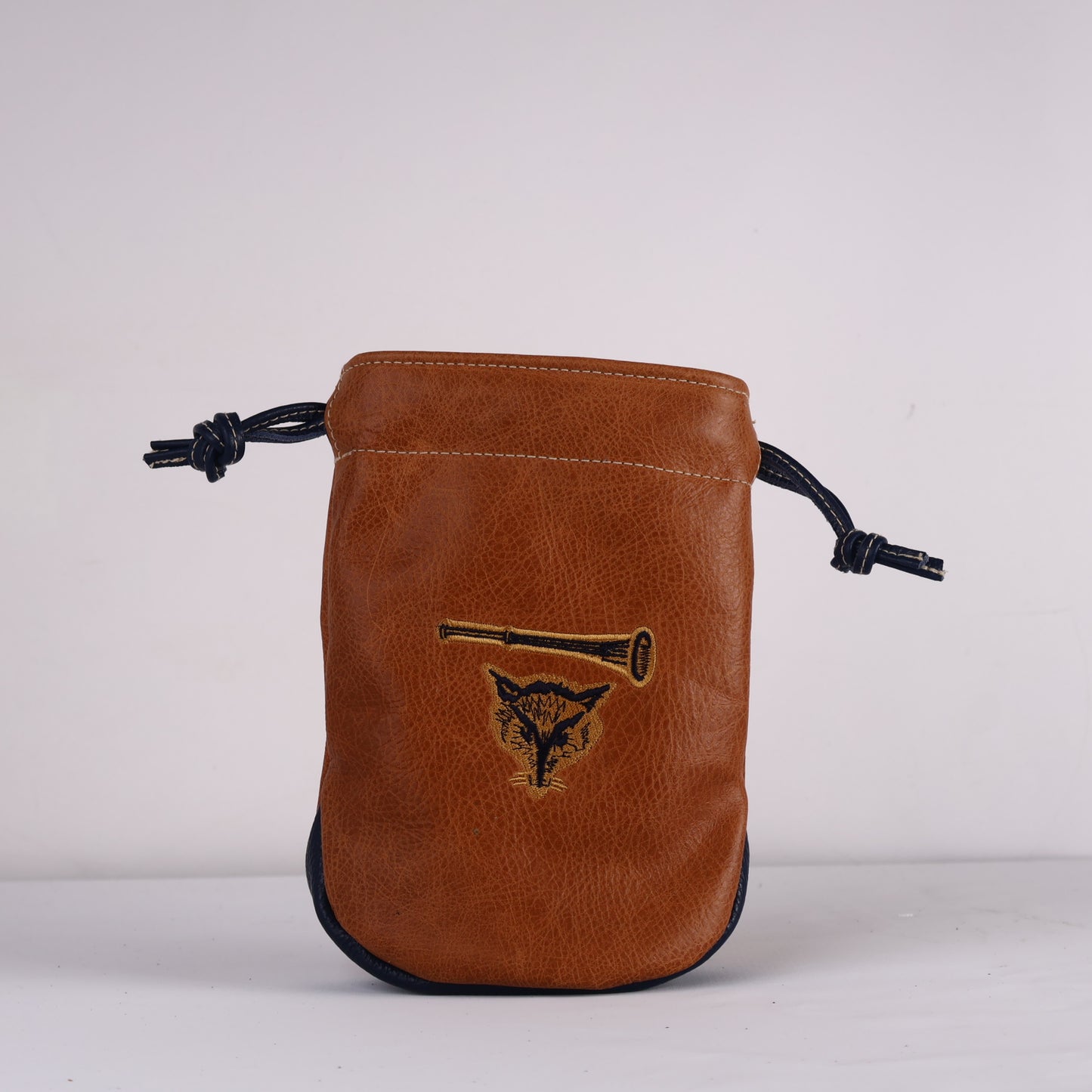 Valuables Pouch Headcover: Carmel + Navy