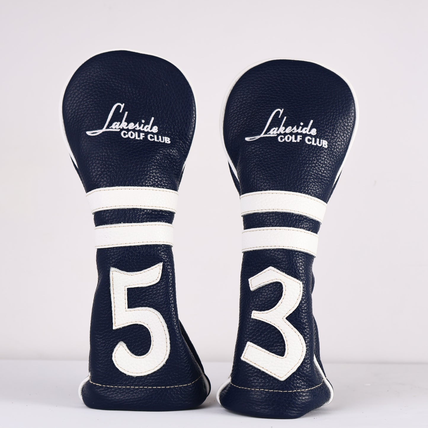 Wood Headcover: Navy + Pure White