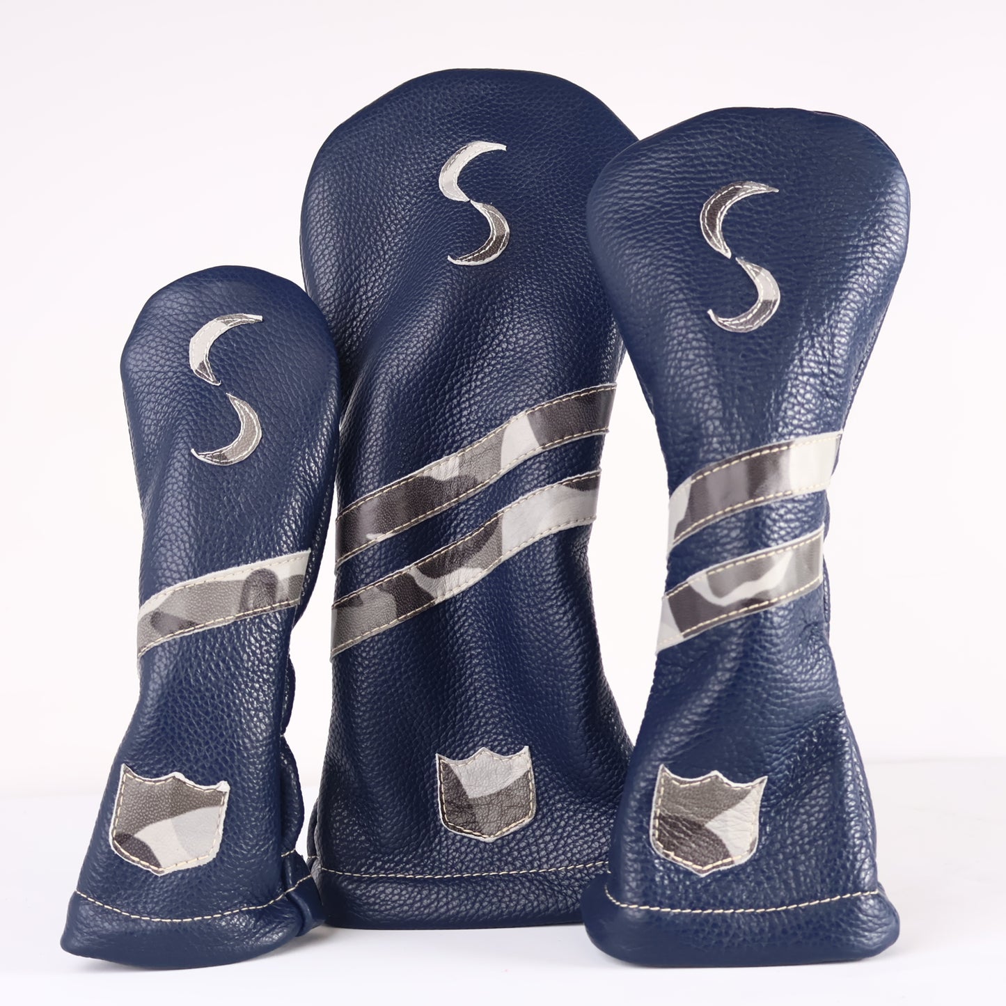 Headcover Set: Navy + Grey Camo